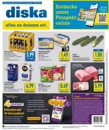 Gazetka promocyjna Diska - Prospekte - Gazetka - ważna od 12.08 do 12.08.2023 - strona 1 - produkty: aktionspreis, angebot, angebote, Becher, buch, butter, cola, coupon, darbo, darboven, decke, deka, deutschlandcard, eilles gourmet, eis, elle, erde, gurke, gurken, guthabenkarte, gutschein, kaffee, knorr, knorr fix, kraft, lachs, limo, limonade, meggle, milch, nuss, reis, salat, Salatgurke, salatgurken, salz, schwein, schweine, Schweinelachs, Streichzart, Sushi, Tchibo, tee, telefon, Ti, wein, weine, ZTE