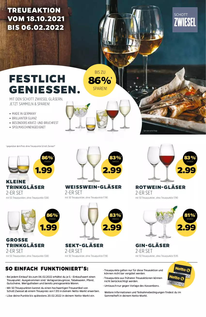 Aktueller Prospekt Netto - Angebote ab Montag - von 27.12 bis 31.12.2021 - strona 29 - produkty: eis, erde, Germ, gin, Gläser, gutschein, gutscheine, leine, reis, rotwein, rwe, schott, sekt, spülmaschinen, Ti, wein