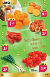 Gazetka promocyjna Netto - Angebote ab Montag - Gazetka - ważna od 31.12 do 31.12.2021 - strona 2 - produkty: aprikose, aprikosen, cherrytomaten, clementinen, Kaki, LG, paprika, paprika rot, Spitzpaprika, Ti, tomate, tomaten