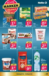 Gazetka promocyjna Netto - Angebote ab Montag - Gazetka - ważna od 31.12 do 31.12.2021 - strona 7 - produkty: Alwa, duplo, fisch, grünländer, hawesta, Kinder, kinder riegel, mineralwasser, monte, mövenpick, natürliches mineralwasser, raffaello, riegel, salat, thunfisch, Thunfischsalat, toast, volvic, volvic natürliches, wasser, zott, Zott Monte