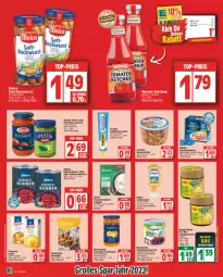 Gazetka promocyjna Edeka - Angebote der Woche - Gazetka - ważna od 14.01 do 14.01.2023 - strona 14 - produkty: auer, aufstrich, barilla, Bau, Bauer, Berger, beutel, bio, bockwurst, bohne, bohnen, bonduelle, Brühe, deka, elle, erbsen, erde, feinschmecker, filet, filets, fisch, flasche, frucht, fruchtaufstrich, Gemüsebrühe, Gemüsekonserve, grill, grillsauce, heinz, ketchup, kichererbsen, kidney, knorr, Konserven, linsen, maggi, mandel, mandeln, mövenpick, natur, pesto, saft, sauce, saucen, schnitten, seeberger, senf, suppe, suppen, teller, thomy, thunfisch, wurst