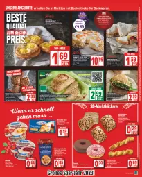 Gazetka promocyjna Edeka - Angebote der Woche - Gazetka - ważna od 14.01 do 14.01.2023 - strona 7 - produkty: ACC, angebot, angebotspreis, auer, backwaren, Becher, blume, blumen, brezel, brot, brötchen, butter, Cap, cappuccino, cin, cola, creme, deutschlandcard, Donut, donuts, eis, erde, espresso, frischli, frucht, gurke, Hefe, joghur, joghurt, Käse, kirsch, korn, Kornbrot, Kürbis, kürbiskerne, Laugeneck, LG, mac, mövenpick, mozzarella, nuss, oder espresso, orange, orangen, Plunder, porridge, pudding, reis, rel, rucola, sahne, schnittlauch, senf, sonnenblume, sonnenblumen, Sonnenblumenkerne, sonnenblumenkernen, Ti, Tiere, tomate, top-preis, torte, Tüte, veggie, ZTE