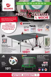 Gazetka promocyjna Selgros - Non Food - Gazetka - ważna od 05.06 do 05.06.2024 - strona 1 - produkty: Adidas, ball, braun, dell, elle, garnitur, latte, Mode, Sport, Ti, tisch, Trampolin