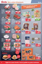 Gazetka promocyjna Famila - Prospekte - Gazetka - ważna od 16.12 do 16.12.2023 - strona 4 - produkty: aioli, auer, aufschnitt, Bau, Bauer, Bauernschinken, beef, bifi, bio, bley, braten, bratenaufschnitt, brötchen, burger, eintopf, eintöpfe, eis, filet, fleisch, gewürz, Gewürzmischung, gin, gutsleberwurst, joghur, joghurt, knoblauch, krustenbraten, leberwurst, mac, meerrettich, Mett, metten, Mettenden, mettwurst, mit knoblauch, natur, nuss, pastete, Pommersche, reis, remoulade, Rettich, roastbeef, rügenwalder, rügenwalder mühle, saft, sahne, salami, salz, sauce, schinken, schnitten, schnitzel, schwein, schweine, schweinefilet, schweinefleisch, snack, snacks, Sport, Streichzart, Ti, topf, wein, weine, wurst, ZTE, zwiebel