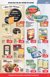 Gazetka promocyjna Famila - Prospekte - Gazetka - ważna od 16.12 do 16.12.2023 - strona 5 - produkty: Alpenhain, Bau, Becher, beutel, bresso, camembert, decke, deutscher schnittkäse, doppelrahmstufe, Egger, eis, exquisa, exquisa frischkäse, Fondue, französischer weichkäse, frischkäse, géramont, grill, holländischer schnittkäse, Käse, Körniger Frischkäse, latte, milka, milkana, Nordsee, Old Amsterdam, reis, Schal, Schale, Schmelzkäse, schmelzkäsezubereitung, schnittkäse, Tannenbaum, Ti, weichkäse, wurst, ZTE