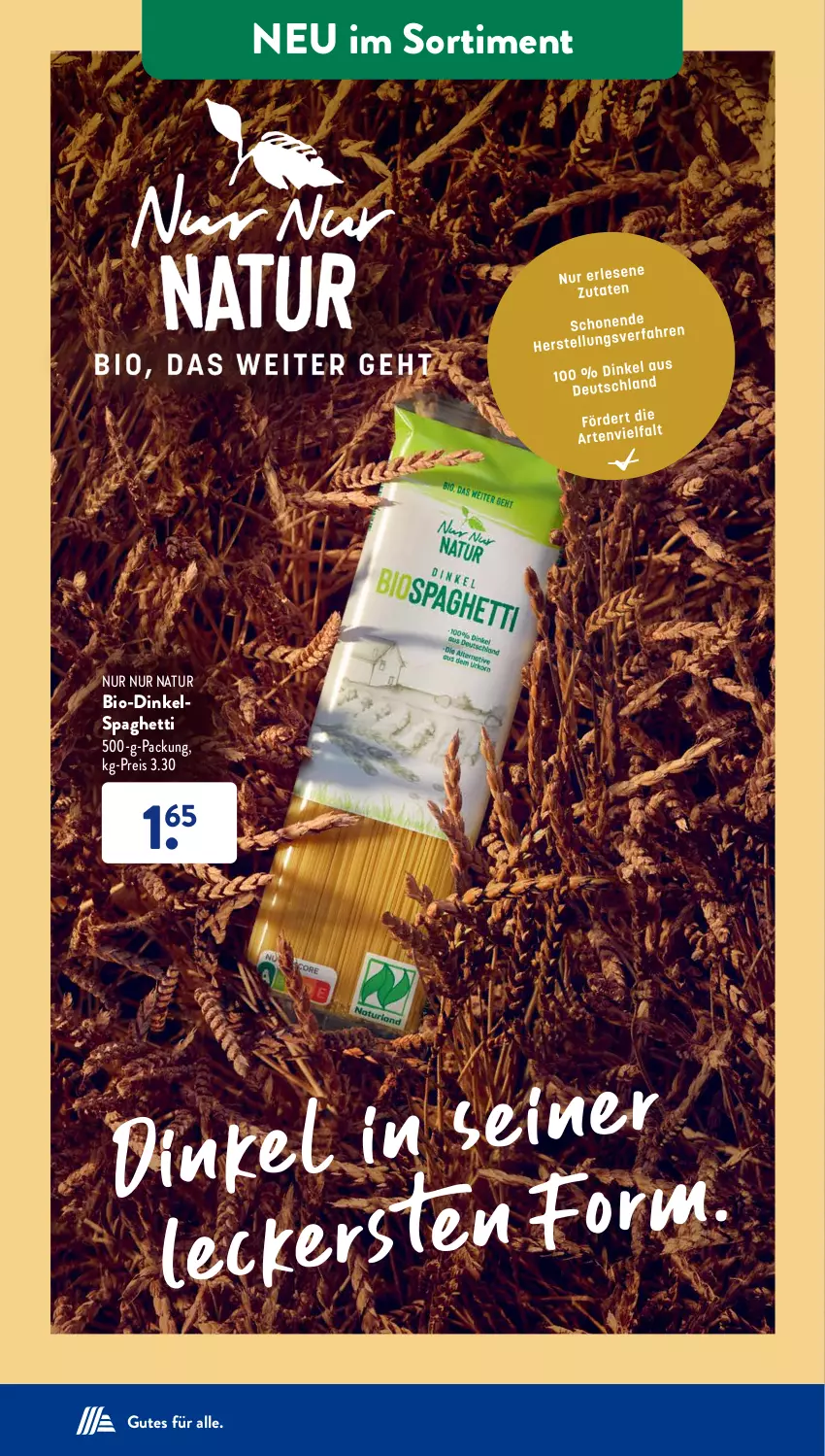 Aktueller Prospekt AldiSud - NÄCHSTE WOCHE - von 17.07 bis 22.07.2023 - strona 4 - produkty: bio, decke, eis, natur, reis, spaghetti, Ti