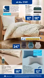 Gazetka promocyjna AldiSud - NÄCHSTE WOCHE - Gazetka - ważna od 22.07 do 22.07.2023 - strona 18 - produkty: aldi, alle artikel ohne dekoration, asti, Bau, baumwolle, bett, Betttuch, bettwäsche, decke, dekoration, dormia, eis, elle, gin, kissen, kleid, Kleidung, LG, matratze, matratzen, Plüsch, satin-bettwäsche, senf, spannbetttuch, Spezi, Ti, tisch, topper, tuc, wolle, ZTE