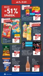 Gazetka promocyjna AldiSud - NÄCHSTE WOCHE - Gazetka - ważna od 22.07 do 22.07.2023 - strona 28 - produkty: aqua, chips, cola, crunchips, eier, eis, elle, erfrischungsgetränk, fisch, flasche, frucht, fruchtsaft, funny-frisch, gerolsteine, gerolsteiner, getränk, honey mustard, jalapeño, je 250-g-packung, limo, limonade, lorenz, lorenz crunchips, orange, orangen, Paula, paulaner, pfirsich, Pretzel, reis, saft, Spezi, steiner, tee, teller, Ti, Weste, ZTE