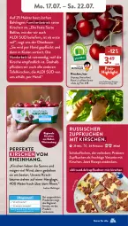 Gazetka promocyjna AldiSud - NÄCHSTE WOCHE - Gazetka - ważna od 22.07 do 22.07.2023 - strona 39 - produkty: aldi, asti, auer, Bad, Bau, Bauer, bier, Biere, decke, eis, fenster, frucht, kirsch, kirsche, kirschen, kuchen, obst, reis, rezept, Ria, Schal, Schale, schoko, Ti, ZTE