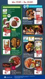 Gazetka promocyjna AldiSud - NÄCHSTE WOCHE - Gazetka - ważna od 22.07 do 22.07.2023 - strona 8 - produkty: bio, Bio-Steak, brustfilet, chili, curry, eis, ente, entrecôte, filet, fleisch, grill, gsw, hackfleisch, hähnchenbrust, hähnchenbrustfilet, Hähnchensteak, hähnchensteaks, hüftsteak, kräuter, marinade, Nackensteak, nackensteaks, oder kräuter, Ofen, paprika, reis, rind, rum, rumpsteak, Schal, Schale, schwein, schweine, schweinefleisch, spare ribs, steak, steaks, Ti, wein, weine, ZTE