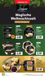 Gazetka promocyjna Lidl - Aktionsprospekt - Gazetka - ważna od 18.11 do 18.11.2023 - strona 14 - produkty: camembert, camembert creme, creme, di bufala, elle, Käse, LG, Löffel, milch, mozzarella, ndk, nuss, rel, Schal, Schale, schnittkäse, schweizer schnittkäse, Tête de Moine, Ti, weichkäse