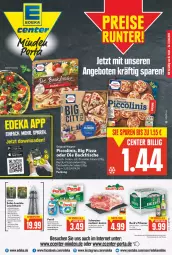 Gazetka promocyjna E Center - Angebote der Woche - Gazetka - ważna od 23.04 do 23.04.2022 - strona 1 - produkty: akku, auer, braten, deka, ente, flasche, gin, K2, led-licht, Leuchte, original wagner, piccolinis, pizza, Ria, saft, salami, solarleuchte, Ti, wagner, Yo