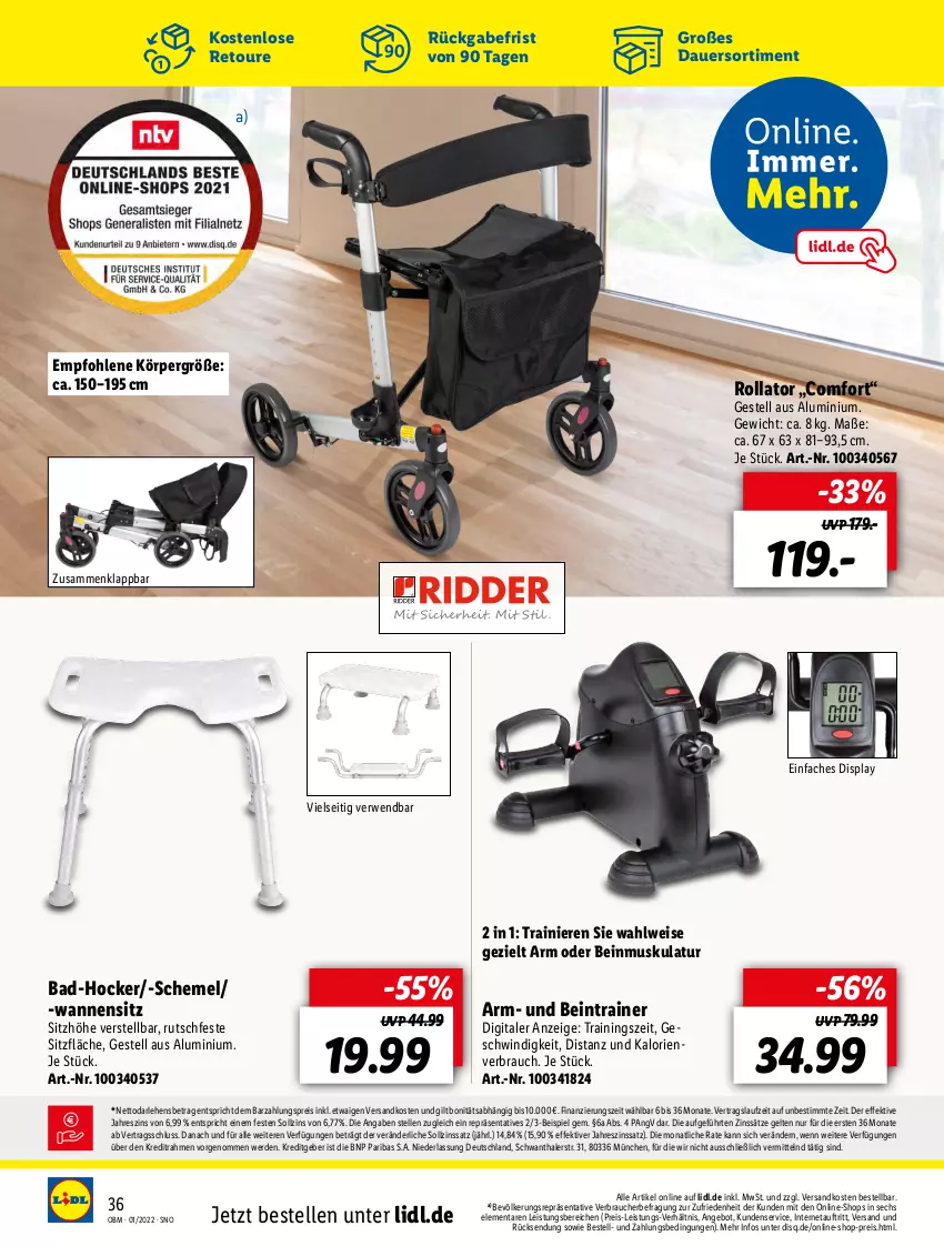 Aktueller Prospekt Lidl - Aktuelle Onlineshop-Highlights - von 01.01 bis 31.01.2022 - strona 36 - produkty: angebot, auer, Bad, eis, elle, erde, hocker, ndk, Rauch, reis, rwe, Sitzhöhe, Ti, Wanne