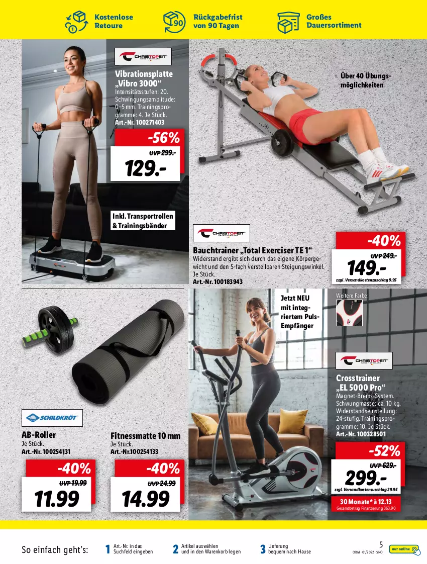 Aktueller Prospekt Lidl - Aktuelle Onlineshop-Highlights - von 01.01 bis 31.01.2022 - strona 5 - produkty: auer, Bau, gsw, korb, latte, ndk, Roller, Sport, Ti