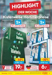 Gazetka promocyjna Netto Marken-Discount - Filial-Angebote - Gazetka - ważna od 12.03 do 12.03.2022 - strona 3 - produkty: Alwa, angebot, bier, diebels, eis, flasche, glasflasche, mineralwasser, reis, Ti, wasser, ZTE