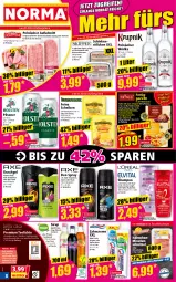 Gazetka promocyjna Norma - Norma - Gazetka - ważna od 04.11 do 04.11.2024 - strona 8 - produkty: apfel, auer, aufschnitt, Becher, beere, Beskada, bier, Blüte, cevapcici, Clin, creme, deo, deo spray, duschgel, eis, fertiggericht, flasche, fleisch, fleischsalat, geschnetzeltes, gin, hyaluron, kühlregal, lack, mac, meerrettich, melone, melonen, minutenschnitzel, natur, nero, nuss, pfirsich, pils, pilsener, pute, Putengeschnetzeltes, recyclingmaterial, regal, reis, Rettich, Ria, rind, rinder, Rinderroulade, salat, Schal, Schale, schinken, schnitzel, schwein, schweine, Schweineroulade, shampoo, sirup, Spezi, steak, tee, Teelicht, teelichte, Ti, vanille, wasser, wassermelone, wassermelonen, wein, weine, zahncreme, Zelt