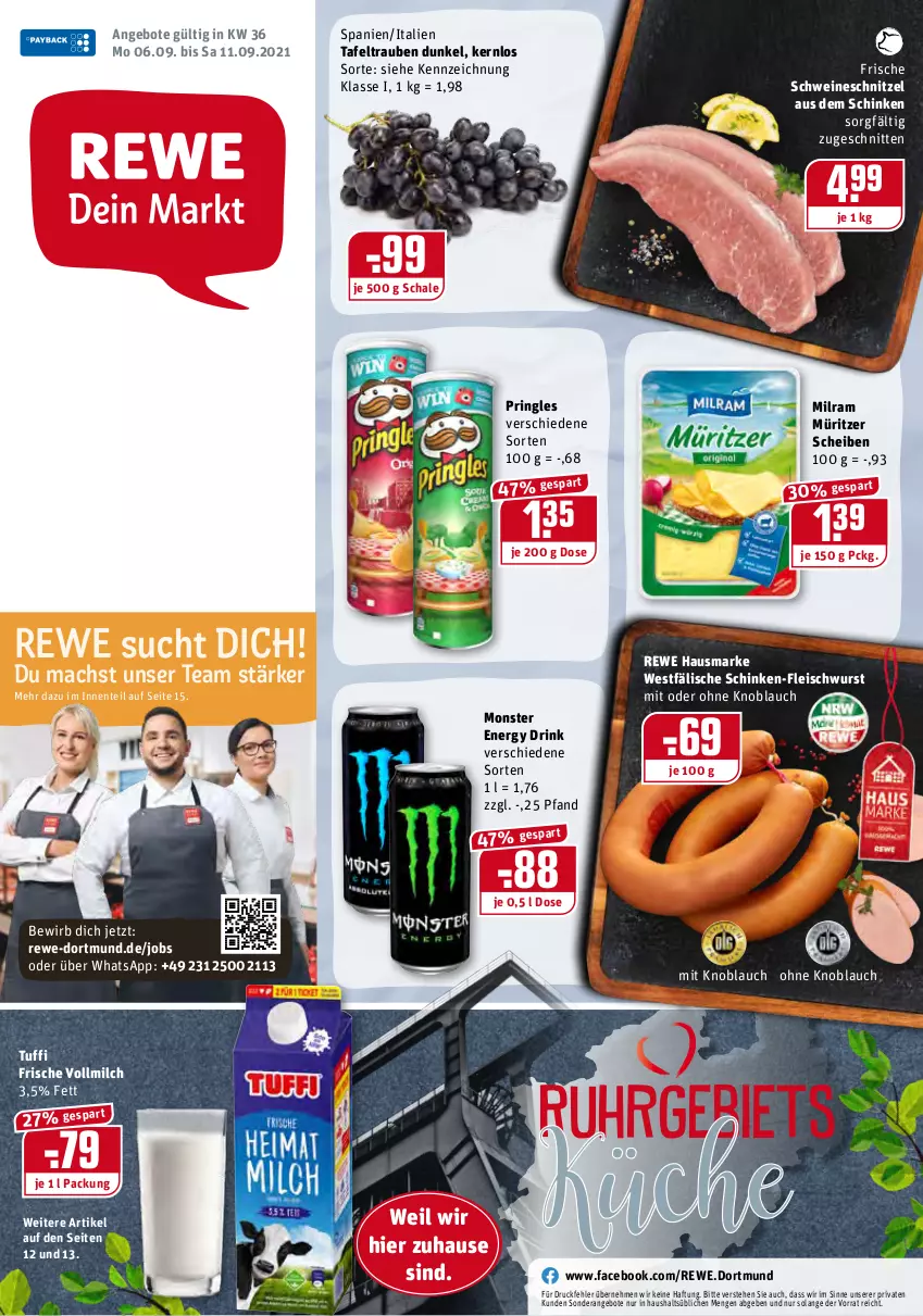 Aktueller Prospekt Rewe - Diese Woche im Angebot! - von 06.09 bis 11.09.2021 - strona 1