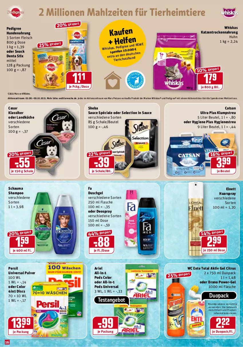 Aktueller Prospekt Rewe - Diese Woche im Angebot! - von 06.09 bis 11.09.2021 - strona 16