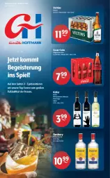 Gazetka promocyjna Getraenke Hoffmann - Prospekte - Gazetka - ważna od 16.07 do 16.07.2022 - strona 1 - produkty: ball, coca-cola, cola, dry gin, eis, finsbury, Fußball, gin, käfer, london dry, london dry gin, merl, merlot, monte, Montepulciano, pils, pilsener, Pinot, pinot grigio, Ti, Tiere, veltins, veltins pilsener