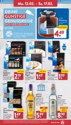 Gazetka promocyjna Aldi Nord - Von Montag - Gazetka - ważna od 17.02 do 17.02.2024 - strona 9 - produkty: aldi, aprikose, aprikosen, beutel, Blüte, blütenhonig, eis, flasche, gin, honig, karamell, leine, mac, nuss, nussriegel, ouzo, reifen, reis, riegel, Ti, tisch, ZTE