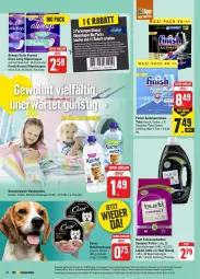 Gazetka promocyjna Edeka - Prospekte - Gazetka - ważna od 01.06 do 01.06.2024 - strona 24 - produkty: Alwa, Always, angebot, ball, burti, Cars, coupon, coupons, deka, eis, feinwaschmittel, Finish, flasche, hundenahrung, Kuschelweich, lebensmittel, LG, nuss, powerball, rabatt-coupon, reis, Schal, Schale, slip, slipeinlagen, spülmaschinen, Ti, waschmittel, weichspüler, ZTE