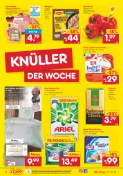 Gazetka promocyjna Netto Marken-Discount - Filial Angebote - Gazetka - ważna od 31.12 do 31.12.2021 - strona 2 - produkty: ariel, ariel waschmittel, bett, bettwäsche, dallmayr, eis, filet, filets, fisch, joghur, joghurt, joghurt mit der ecke, kaffee, kasseler, kissen, Kissenbezug, maggi, maggi fix, mikrofaser, Müller, ndk, paprika, paprika rot, reis, Ria, schwein, thunfisch, Ti, versandkostenfrei, waschmittel, wein