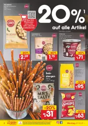 Gazetka promocyjna Netto Marken-Discount - Filial Angebote - Gazetka - ważna od 31.12 do 31.12.2021 - strona 30 - produkty: butter, Cashew, cashewkerne, chips, eis, erdnüsse, kartoffel, kartoffelchips, mac, macadamia, ndk, paprika, reis, salz, Salzstange, Salzstangen, Ti, versandkostenfrei