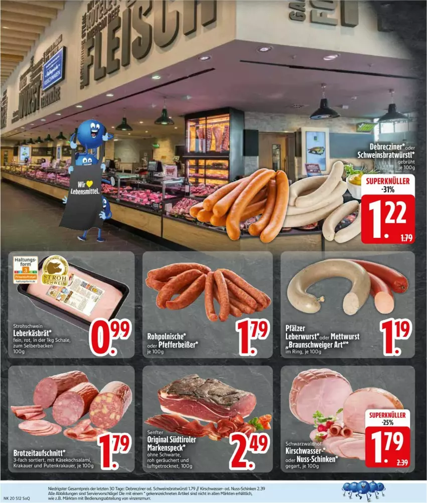 Aktueller Prospekt Edeka - Prospekte - von 11.05 bis 16.05.2026 - strona 14 - produkty: auer, aufschnitt, Bau, brot, elle, Käse, kirsch, krakauer, leberkäs, nuss, pute, salami, Schal, Schale, schinken, schwein, senf, Ti, wasser, wein