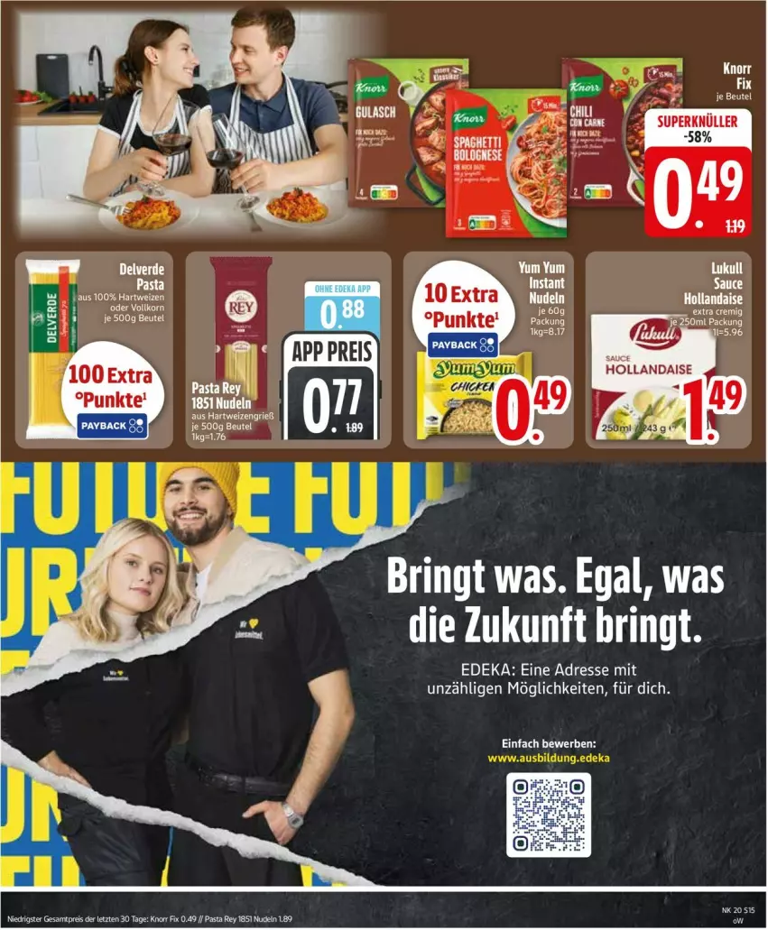 Aktueller Prospekt Edeka - Prospekte - von 11.05 bis 16.05.2026 - strona 17 - produkty: beutel, deka, eis, hartweizen, knorr, knorr fix, korn, nudel, nudeln, pasta, reis, ring, ZTE
