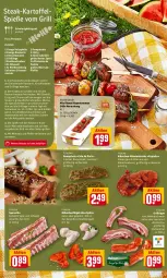 Gazetka promocyjna Rewe - Prospekte - Gazetka - ważna od 19.06 do 19.06.2022 - strona 12 - produkty: essig, Frische Hähnchen, gewürz, grill, grillrippe, hähnchenbrust, hähnchenflügel, Holz, kartoffel, kirsch, knoblauch, kotelett, marinade, meersalz, minutensteaks, natur, olive, oliven, olivenöl, pfeffer, Pinsel, rezept, rezepte, rispentomaten, rosmarin, rum, rumpsteak, saft, salz, Schal, Schale, schnitten, schwein, spareribs, Speck, steak, steaks, Ti, tomate, tomaten, topf, tuc, wasser, wein, weine, Weißwein, würfel, zitrone, zitronen, zitronensaft, ZTE