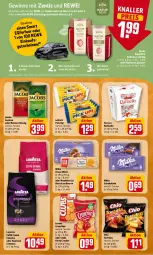 Gazetka promocyjna Rewe - Prospekte - Gazetka - ważna od 19.06 do 19.06.2022 - strona 19 - produkty: auto, beere, caffè crema, chips, classico, cracker, crunchips, eis, Elektro, erdbeere, espresso, ferrero, Gläser, gutschein, gutscheine, himbeer, himbeere, jacobs, lavazza, leibniz, lorenz, lorenz crunchips, Meister, meisterröstung, milka, milka schokolade, mondelez, natur, oder espresso, Pick Up!, raffaello, schoko, schokolade, Ti, tortilla, tortillas, zentis