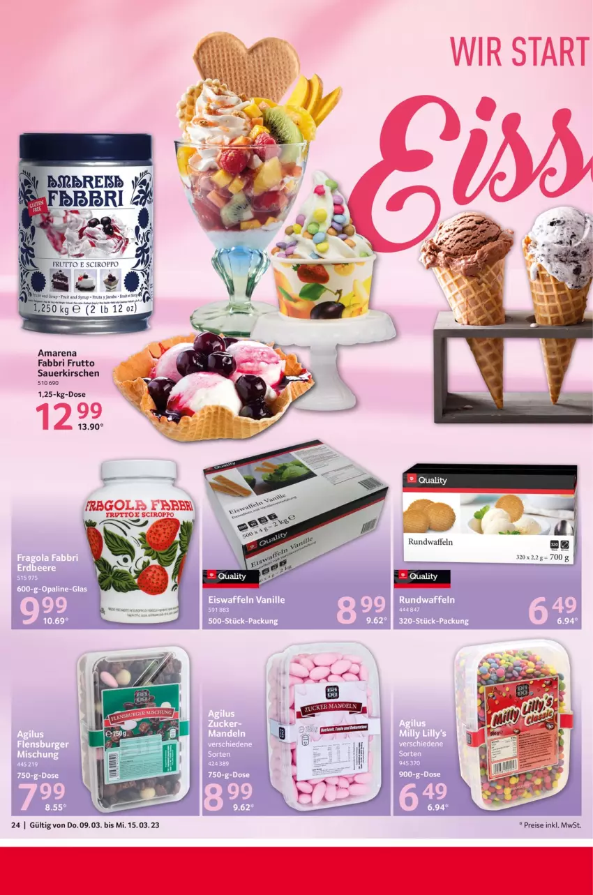 Aktueller Prospekt Selgros - Food - von 09.03 bis 15.03.2023 - strona 24 - produkty: auer, eis, kirsch, kirsche, kirschen, Oppo, reis, sauerkirschen, sirup, Ti, waffeln