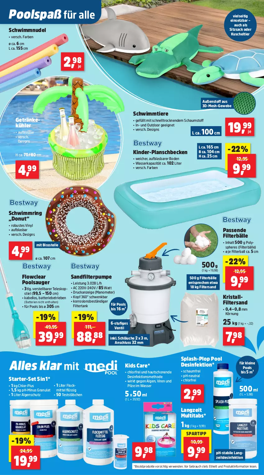 Aktueller Prospekt Thomas Philipps - von 02.06 bis 07.06.2025 - strona 9 - produkty: ball, batterie, batterien, bio, biozidprodukte, Desinfektion, Donut, eis, elle, Filterbälle, getränk, getränke, Kinder, leine, LG, nudel, pilze, planschbecken, pool, Rauch, ring, rwe, sac, schläuche, Schwimmnudel, schwimmring, spartipp, Teleskop, Ti, Tiere, wasser