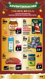 Gazetka promocyjna Netto - Woche 48 - Gazetka - ważna od 03.12 do 03.12.2022 - strona 10 - produkty: Adventskalender, Arnica, barilla, bier, bio, braten, Gläser, guthabenkarte, gutschein, gutscheine, kracher, milch, natur, nutella, pesto, pils, pilsener, Stier, Ti