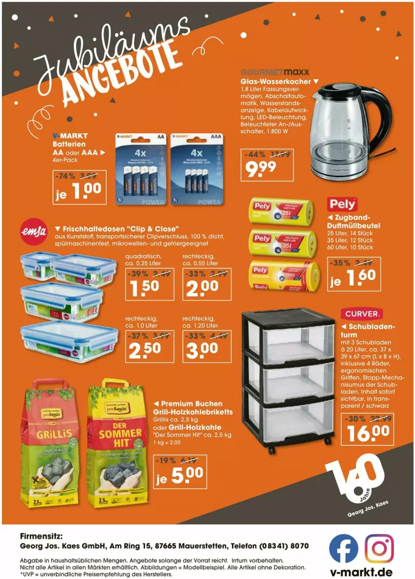 Aktueller Prospekt Vmarkt - Prospekte - von 16.10 bis 22.10.2025 - strona 5 - produkty: alle artikel ohne dekoration, angebot, angebote, auer, dekoration, dell, eis, elle, gourmetmaxx, kaes, Mode, reis, ring, telefon, teller, Ti