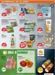 Gazetka promocyjna Vmarkt - Prospekte - Gazetka - ważna od 22.10 do 22.10.2025 - strona 23 - produkty: arla, baguette, Becher, brot, Brotsticks, burger, butter, essig, flasche, froop, grissini, hochland, Käse, käsetheke, Konserven, Kühne, maggi, meggle, Müller, müller froop, natur, paprika, rapsöl, sandwich, schinken, Schmelzkäse, schmelzkäsezubereitung, terrine, Ti, wurst, wurstkonserven