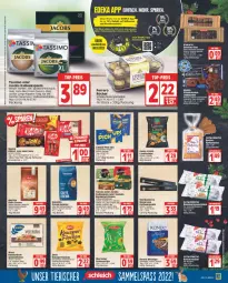 Gazetka promocyjna Edeka - Angebote der Woche - Gazetka - ważna od 08.10 do 08.10.2022 - strona 13 - produkty: ACC, aktionspreis, auto, Becher, bella crema, beutel, bohne, bohnen, brot, caffe, chips, classico, deka, Edelmarzipan, eduscho, eis, Elan, erdnuss, espresso, ferrero, funny-frisch, jacobs, Jacobs Crema, jacobs krönung, kaffee, kaffeekapseln, kaffeemaschine, kaffeepads, kaffeevollautomat, kaffeevollautomaten, keks, kitkat, knäckebrot, Knusperflocken, korn, latte, leibniz, linsen, lion, lungo, mac, marzipan, melitta, nespresso, nuss, oder jacobs, Pick Up!, reis, riegel, schoko, schokolade, senseo, sim, starbucks, Stollen, tassimo, Ti, tomate, tomaten, vollautomaten, ZTE