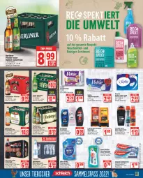 Gazetka promocyjna Edeka - Angebote der Woche - Gazetka - ważna od 08.10 do 08.10.2022 - strona 15 - produkty: alkohol, Alwa, arla, Berger, berliner, beutel, bitburger, body, burger, cola, colgate, creme, deo, duschdas, duschgel, eis, elkos, flasche, flüssigseife, Freiberger, getränk, getränke, gin, glasflasche, jever, jever pilsener, küche, Küchen, küchenrolle, l'oreal, LG, limo, limonade, mineralwasser, mundspülung, natur, oder radler, papier, pet-flasche, pils, pilsener, pilsner, radler, reiniger, reis, rel, Schultheiss, Seife, Spreequell, spülung, Tasche, taschen, taschentücher, Ti, tücher, vita, Vita C, waschmittel, wasser, zahncreme, ZTE