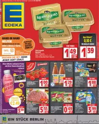 Gazetka promocyjna Edeka - Angebote der Woche - Gazetka - ważna od 24.04 do 24.04.2021 - strona 1 - produkty: angebot, angebotspreis, Becher, bolognese, braten, butter, deka, deutschlandcard, eier, eis, ente, erde, flasche, fleisch, gewürz, Hohes C, kerrygold, knorr, knorr fix, LG, mac, reis, Ria, rwe, spaghetti, Ti, top-preis, ZTE