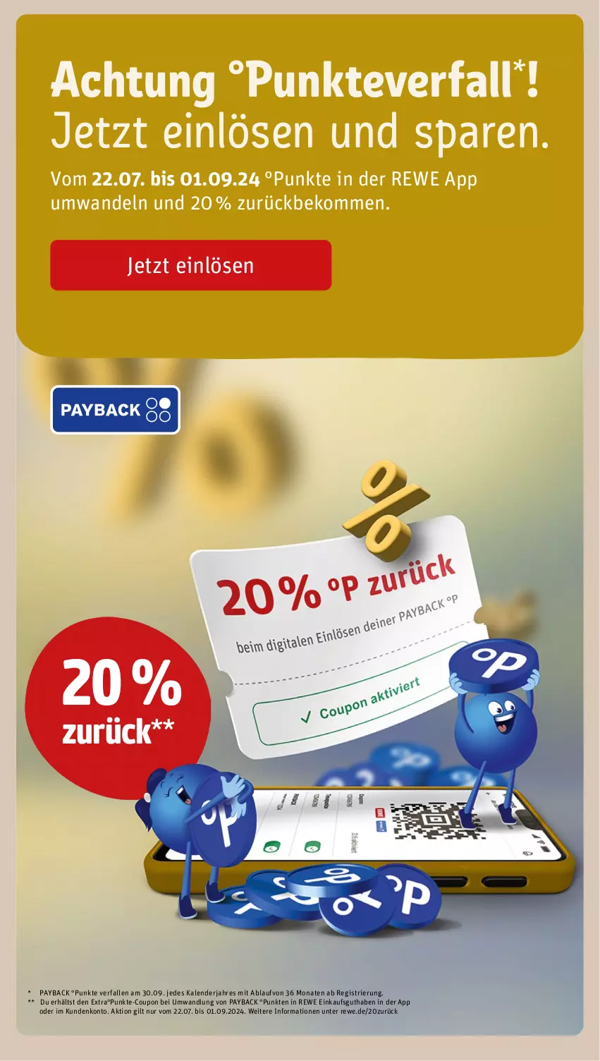 Aktueller Prospekt Rewe - Prospekte - von 22.07 bis 27.07.2024 - strona 17 - produkty: beko, coupon, payback, Ti