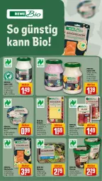 Gazetka promocyjna Rewe - Prospekte - Gazetka - ważna od 27.07 do 27.07.2024 - strona 12 - produkty: ACC, Becher, Bergkäse, bio, creme, eis, eiscreme, frischkäse, joghur, joghurt, joghurt mild, Käse, Körniger Frischkäse, lachs, mam, milch, natur, Räucherlachs, rewe bio, salami, schnitten, Ti