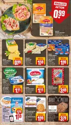 Gazetka promocyjna Rewe - Prospekte - Gazetka - ważna od 27.07 do 27.07.2024 - strona 7 - produkty: aufschnitt, bavaria blu, Becher, bergader, böklunder, brot, eis, exquisa, galbani, geback, Geflügel, gin, gutfried, hafer, Hefe, Käse, knoblauch, kräuter, mehl, milram, mozzarella, natur, reinert, reis, rel, Ria, salakis, schafskäse, schinken, schnittkäse, sesam, snack, Ti, tomate, wasa, weichkäse, würstchen