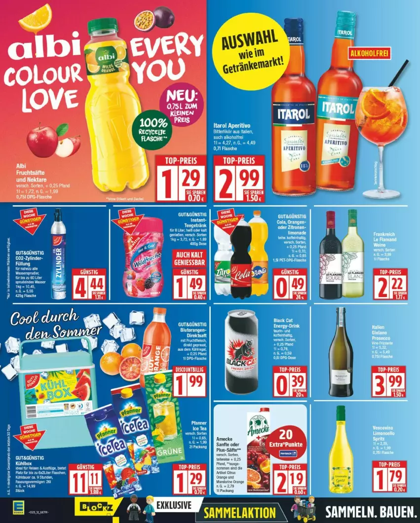 Aktueller Prospekt Edeka - Prospekte - von 16.06 bis 21.06.2025 - strona 12 - produkty: amecke, eis, leine, reis, säfte, top-preis