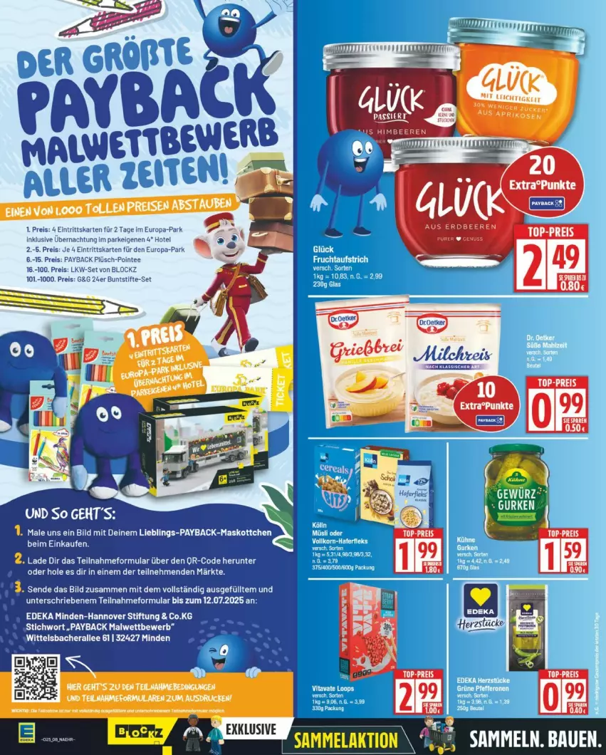 Aktueller Prospekt Edeka - Prospekte - von 16.06 bis 21.06.2025 - strona 8 - produkty: deka, eier, eis, payback, reis, Ti, top-preis, vita