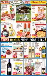 Gazetka promocyjna Norma - Norma - Gazetka - ważna od 28.08 do 28.08.2023 - strona 5 - produkty: axe, Bau, beutel, Birnen, bonbons, Cabanossi, chili, cranberry, dell, eis, flasche, getränk, getränke, grüner veltliner, Haxe, Heu, Kamin, Kaminwurz, kartoffel, kartoffeln, Käse, kräuter, kühlregal, likör, mac, mehl, Mixgetränk, nuss, pfirsich, regal, reifen, rotwein, salami, schwein, Speck, Spezi, Ti, wein, Weißwein, wurst, zitrone, zitronen, zwiebel, zwiebeln