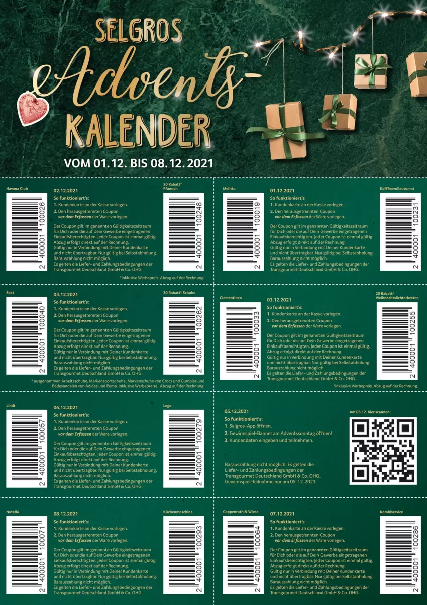 Aktueller Prospekt Selgros - Vorschau:
            Adventskalender - von 01.12 bis 24.12.2021 - strona 4