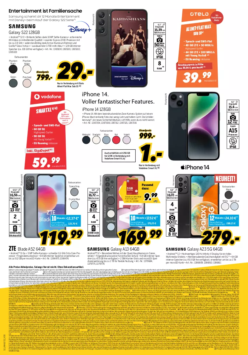 Aktueller Prospekt Medimax - MEDIMAX Prospekt KW42 2022 - von 14.10 bis 20.10.2022 - strona 2 - produkty: abholpreise, ACC, akku, alkohol, allnet flat, angebot, angebote, Apple, asti, auer, aust, auto, Bank, Bau, beko, Berger, Brei, brita, buch, coupon, coupons, decke, dekoration, deo, disney, eis, elle, ente, erde, fanta, fingerabdrucksensor, frontkamera, gin, gutschein, gutscheine, hauptkamera, iphone, kamera, lack, Laufen, leine, LG, mab, mac, microsd, Mode, ndk, neuheit, quad, Rauch, reis, resa, Ria, ring, rum, rwe, sac, salz, Samsung, samsung galaxy, SANTE, Scanner, Schal, Seife, sim, smartphone, Software, spee, speicherkarte, starlight, Surf, telefon, Ti, tisch, touchscreen, trolli, uhr, usb, vodafone, wasser, WICK, Yo, ZTE