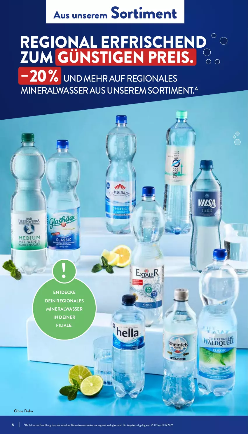 Aktueller Prospekt Aldi Nord - Aldi-Vorschau - von 25.07 bis 30.07.2022 - strona 6 - produkty: Alwa, angebot, decke, eis, mineralwasser, reis, Ti, wasser