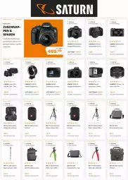 Gazetka promocyjna Saturn - Prospekte - Gazetka - ważna od 06.07 do 06.07.2022 - strona 5 - produkty: actioncam, adapter, akku, canon, eis, GoPro, hero, kamera, ndk, nikon, reifen, reis, rucksack, sac, spiegel, spiegelreflexkamera, systemkamera, Tasche, Ti, versandkostenfrei