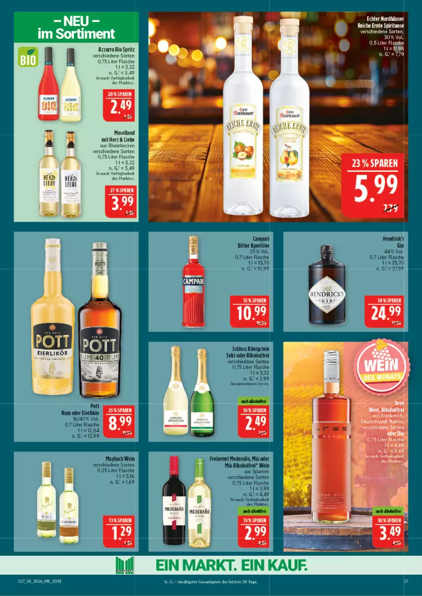 Aktueller Prospekt Marktkauf - Prospekt - von 10.05 bis 16.05.2026 - strona 27 - produkty: bio, eier, eierlikör, eis, flasche, likör, moselland, reis, Ti, ZTE